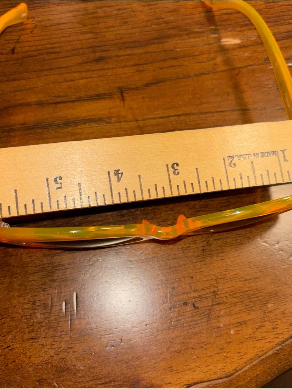 Orange Oval Retro Sunglasses - Picture 6 of 6
